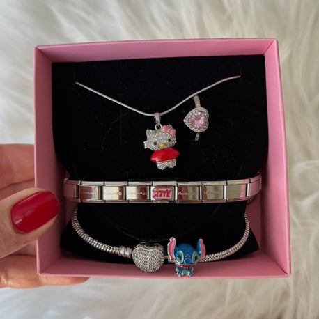 Silver Kitty Set