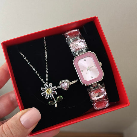 Silver Daisy Set