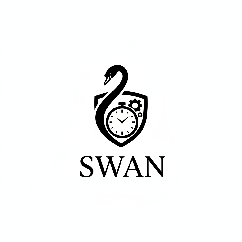 Swan Watch Brand Logo - Transparent Background